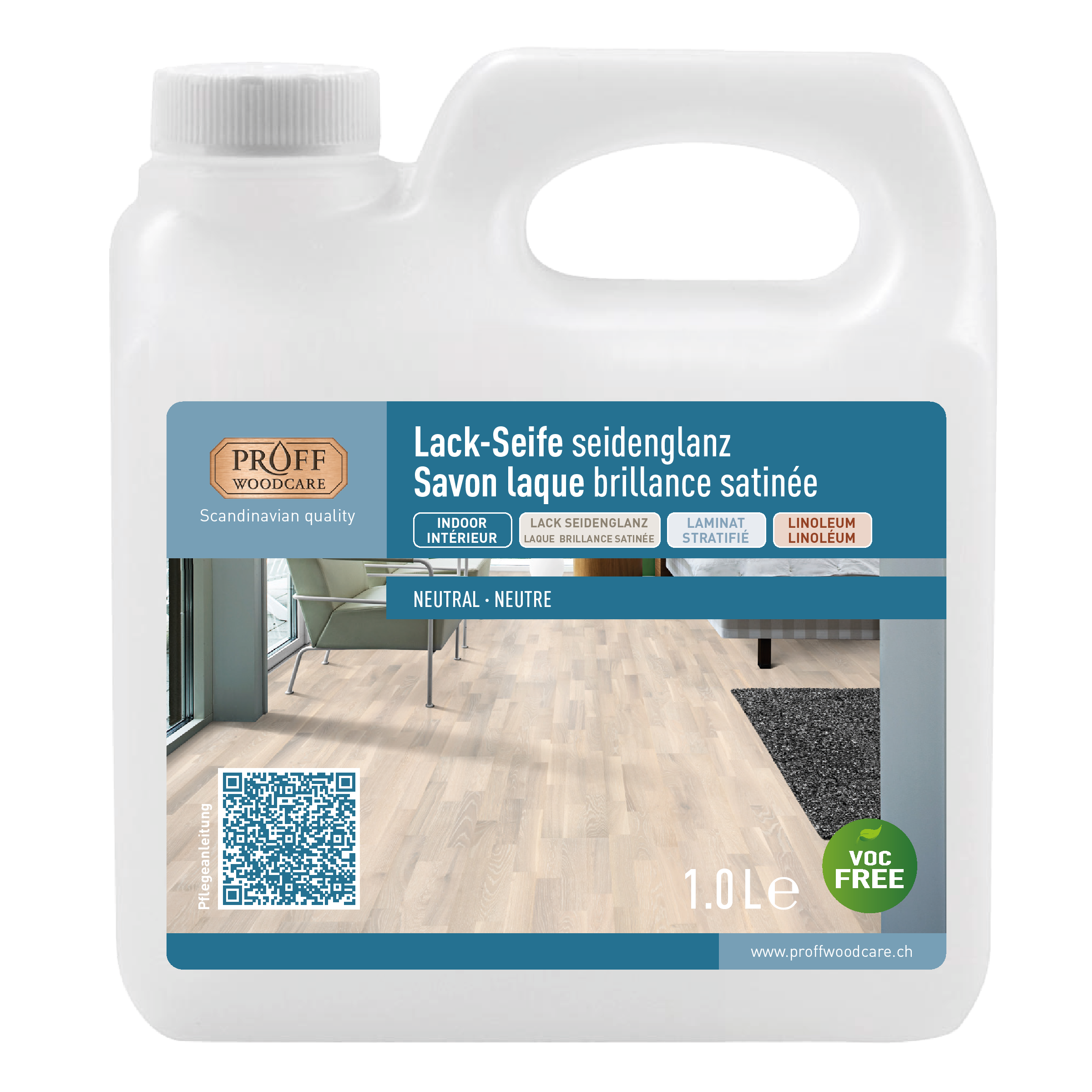 PROFF Woodcare Lack-Seife seidenglanz