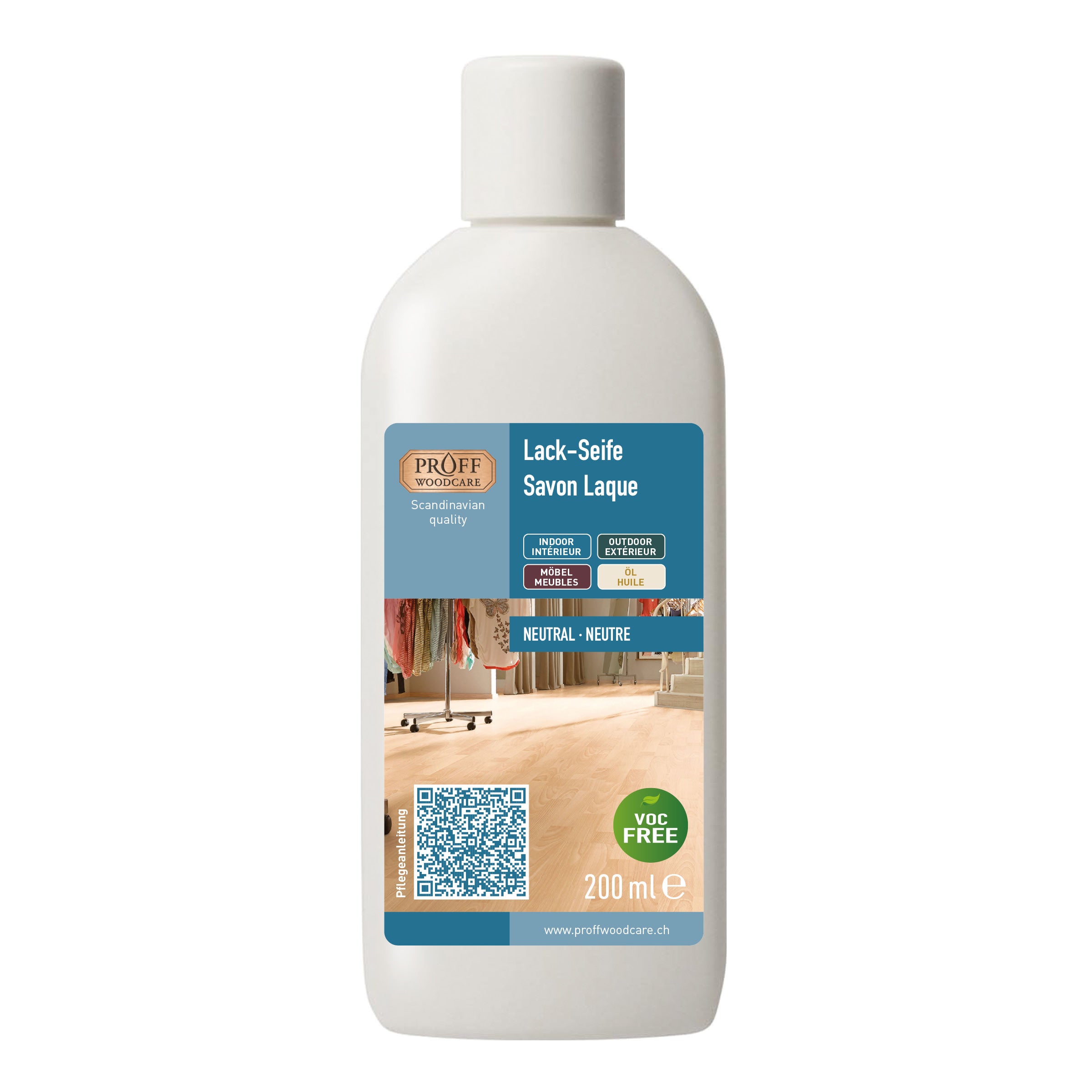 PROFF Woodcare Lack-Seife seidenglanz