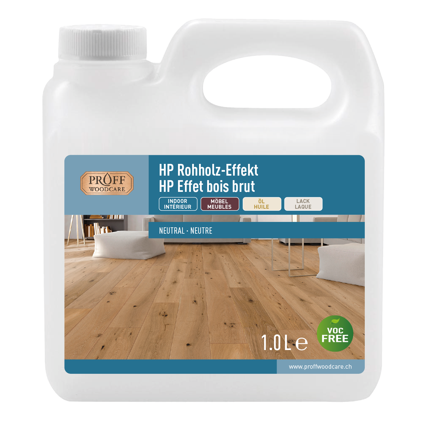 HP Holzreiniger in Flasche – schonender Reiniger für Holzoberflächen