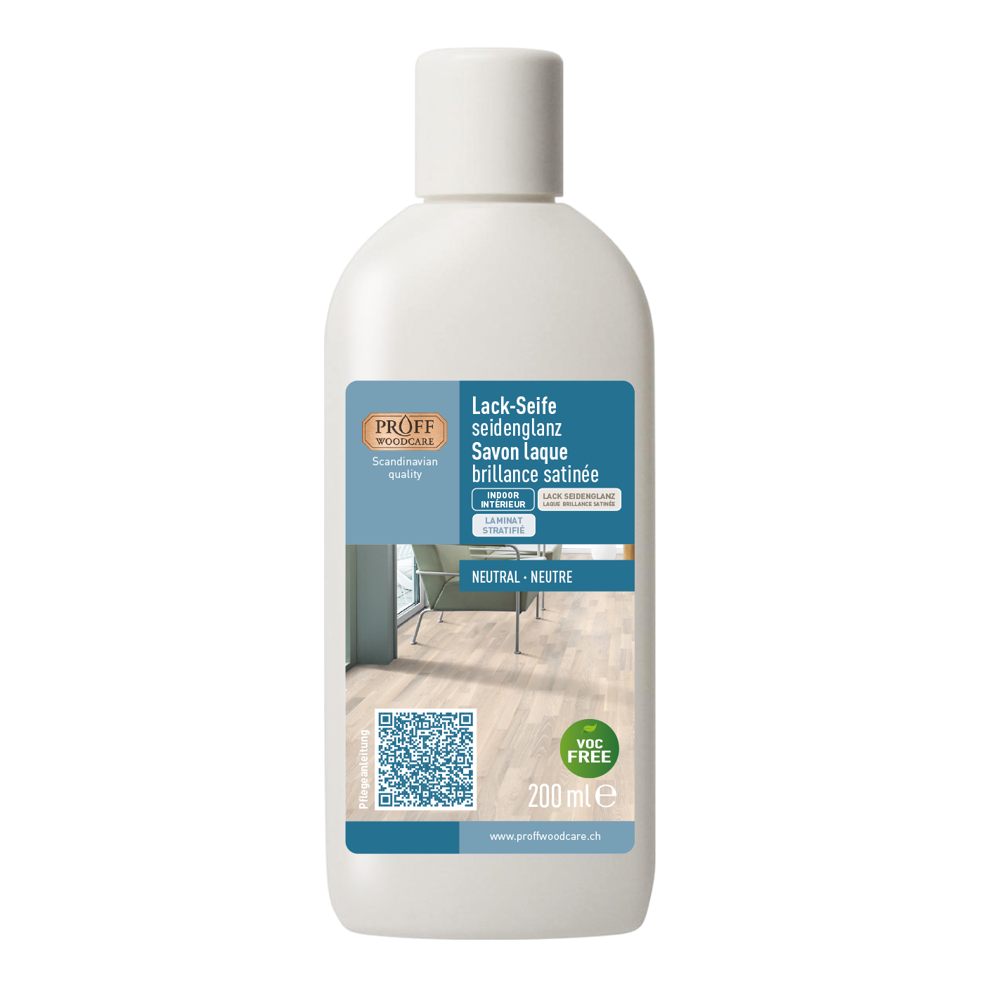 Savon laqué, finition satinée